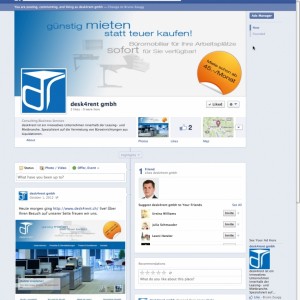 Desk4Rent – Facebook Page