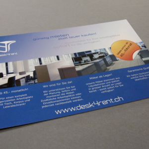 Desk4Rent – Promotion Flyer
