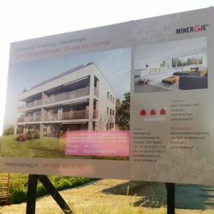 Enzianweg – Bautafel 1