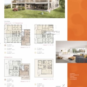 Enzianweg – Poster Grundrisse 1