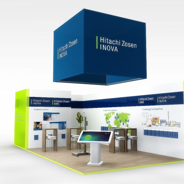 Hitachi – Medium size booth concept Munich