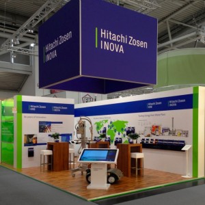 Hitachi – Medium size booth realisation Munich