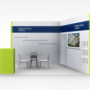 Hitachi – Small size booth concept Sao Paolo