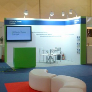 Hitachi – Small size booth realisation Sao Paolo