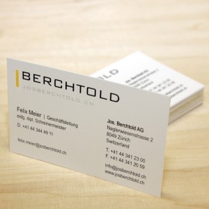 Berchtold – Business cards